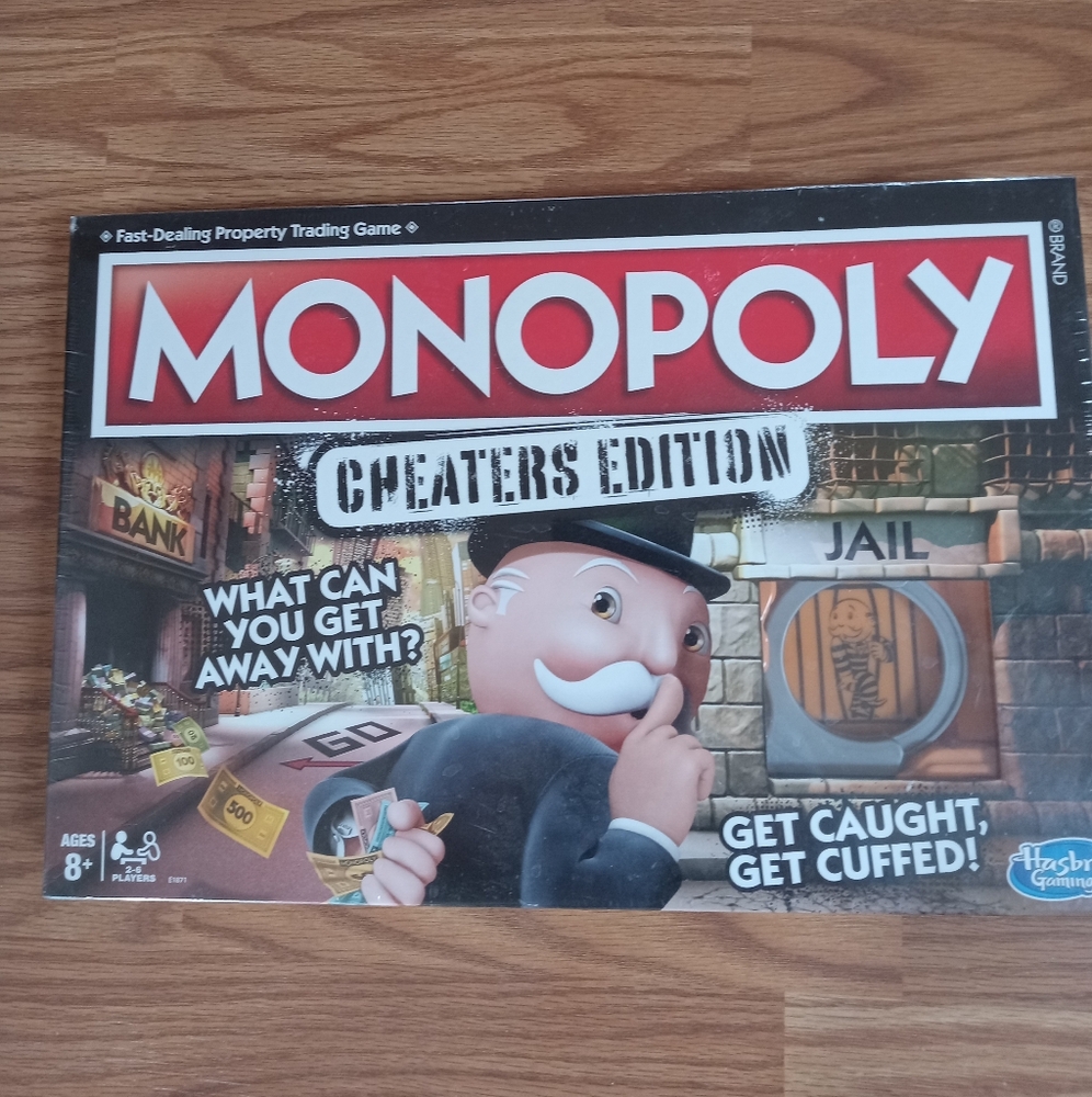 Monopoly Cheaters Edition Board Game E1871 New in plastic